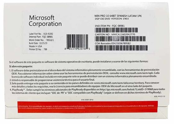 دانلود دیجیتال Microsoft Windows 10 Professional 64 Bit OEM DVD نسخه انگلیسی